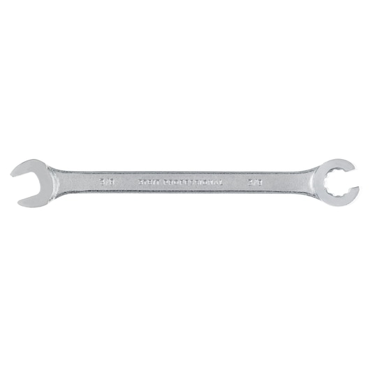 PROTO J3751T silver combination flare nut wrench, photographed flat on white background, open and box ends visible.