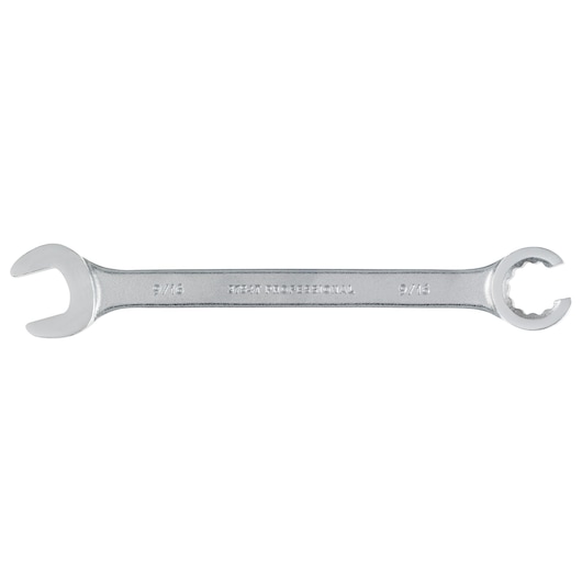 PROTO J3754T chrome combination wrench, 9/16 inch, top angle, with open and crowfoot ends.