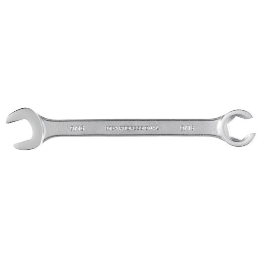 PROTO J3754 chrome finish flare nut wrench, 9/16 inch, shown flat on white background.