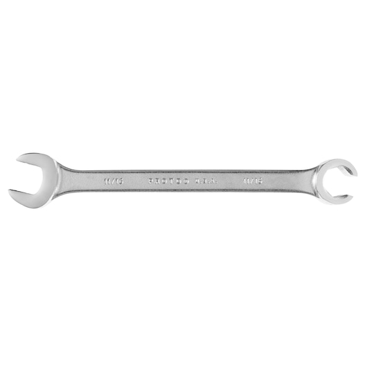 PROTO J3756 open-end wrench with double ends, silver finish, front view on white background.