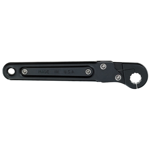 3/8 in. Black Oxide 12-Point Ratcheting Flare Nut Wrench