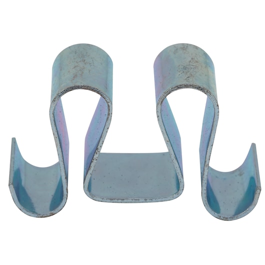 PROTO J4011S silver steel spring clip, front angle on white background.