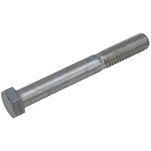 PROTO J4028 steel hex bolt side view on white background