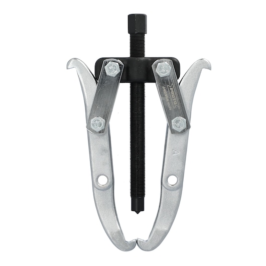 PROTO J4035A two-jaw gear puller with hex head and silver arms, front view on white background.