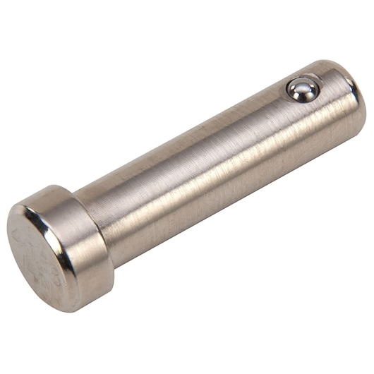 PROTO J4056PN steel locking pin, cylindrical shape with button, side angle on white background.