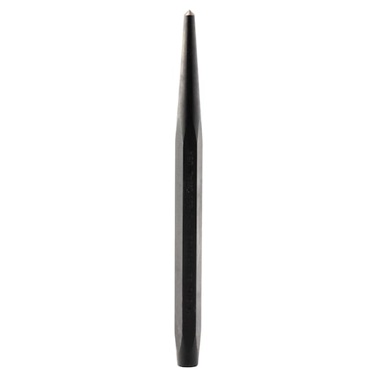 PROTO J415-16S2 steel center punch tool, hexagonal body, black finish, upright front view on white background.