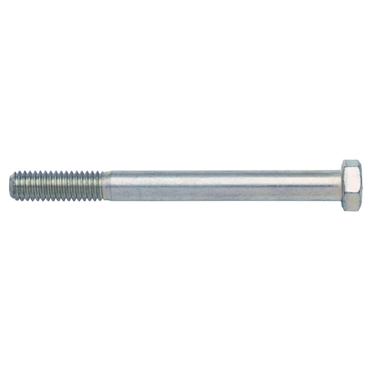 PROTO J4205E hex head bolt, metal, partial thread, side angle on white background.