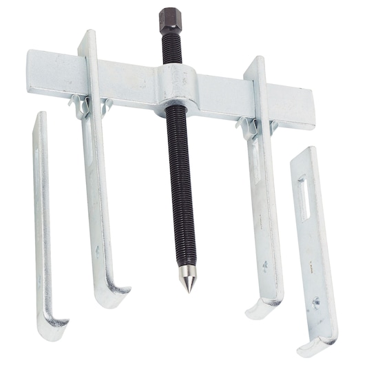 PROTO J4232SJ bearing separator tool with silver metal arms and threaded center rod, photo on white background.
