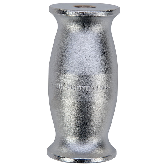 Front view photo of PROTO J4260H steel socket handle with textured silver finish.
