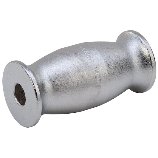 PROTO J4260H silver finish hammer striking face attachment, cylindrical shape, side angle, white background.