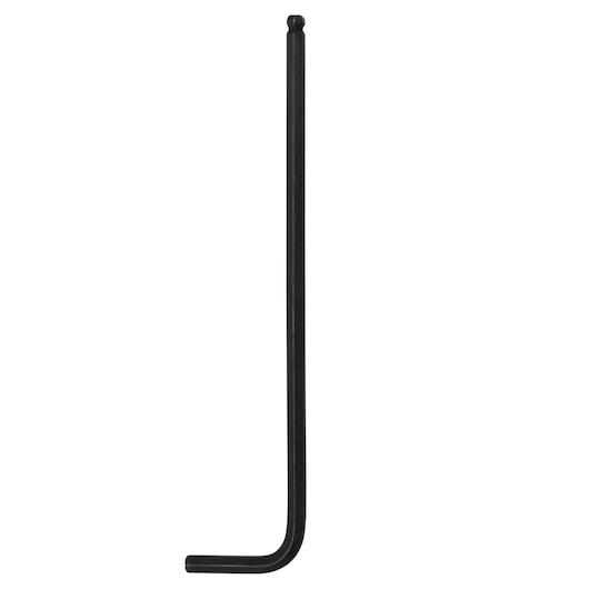 PROTO J46108B black L-shaped ball end hex key, long arm, shown on white background.