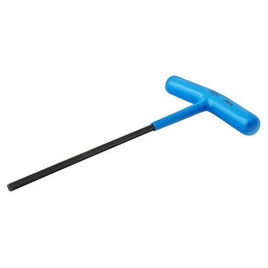 PROTO J46514 hex key with blue T-handle, angled on white background.