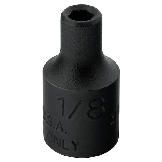 1/4 in. Drive 1/8 in. 6-Point Black Oxide Socket