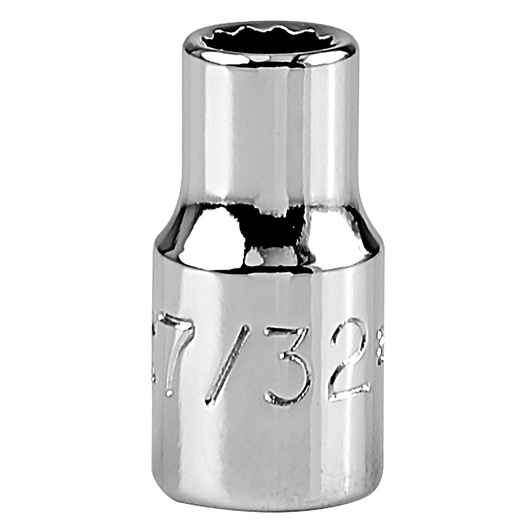 PROTO chrome socket, SKU J4707T, tool category, front angle on white background.