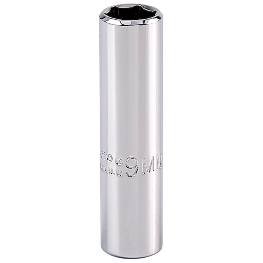 1/4 in. Drive 9mm 6-Point Deep Socket
