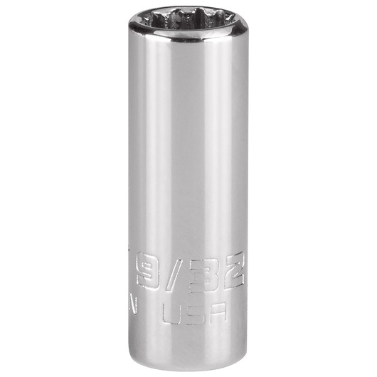 PROTO J4709N chrome socket, 12-point, deep, shown upright on white background, tool category.