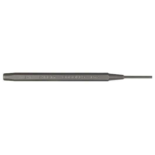 PROTO J471-4X3-32 steel pin punch tool, silver finish, side view on white background.