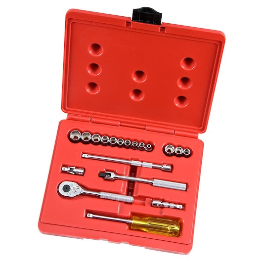 1/4 in. Drive 6 & 8-Point Combination Socket Set (19 pc.)