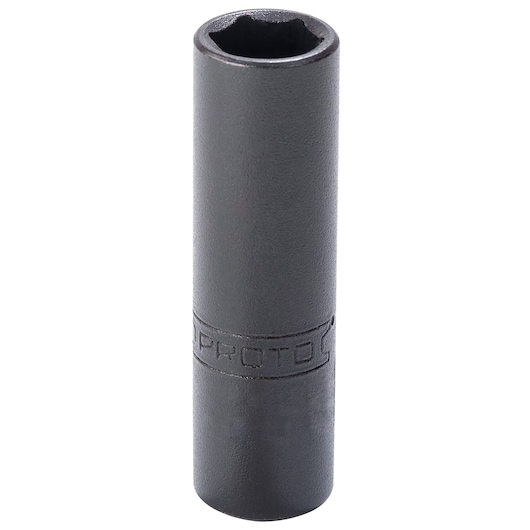 PROTO J4712LB long black hex socket, side angle on white background, tool category.