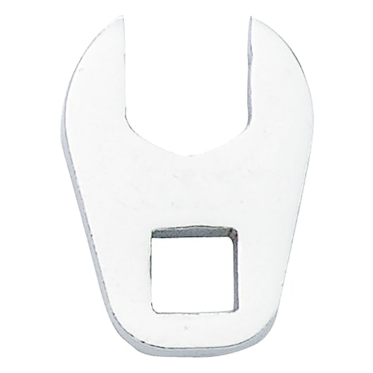 PROTO J4712MCF open-end crowfoot wrench, chrome finish, product photography, top-down angle on white background.