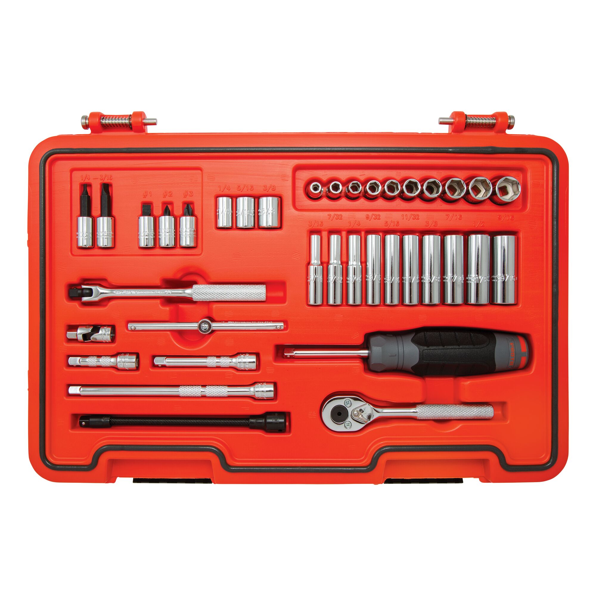1/4 in Drive 6 & 8-Point Combination Socket Set (37 pc.) | PROTO