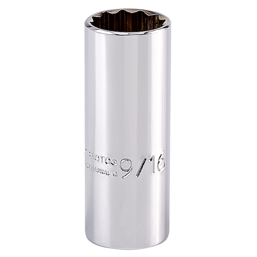 1/4 in. Drive 9/16 in. 12-Point Deep Socket