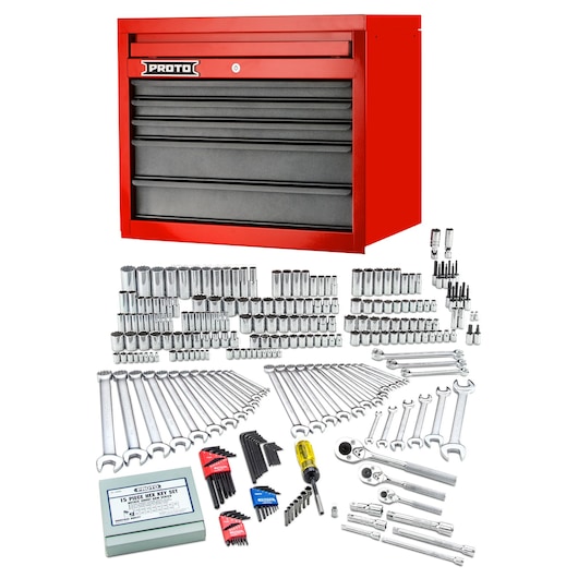 1/4 in., 3/8 in. & 1/2 in. Dirve 6 & 12-Point Socket Set Wit Top Chest (302 pc.)