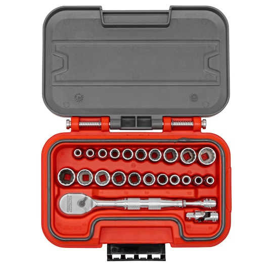 1/4 DR 24pc SAE & MM 12pt AERO