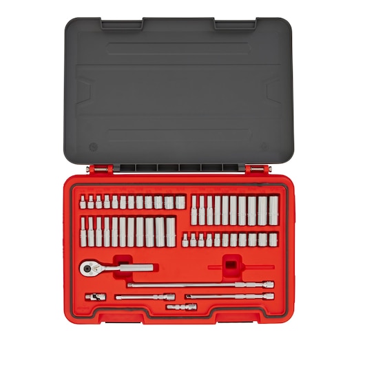 Advanced Storage 1/4 in. Drive SAE & MM 6 pt. Set Container (51 pc.)