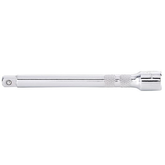 PROTO J4760-04 chrome extension bar with knurled grip, side view on white background.