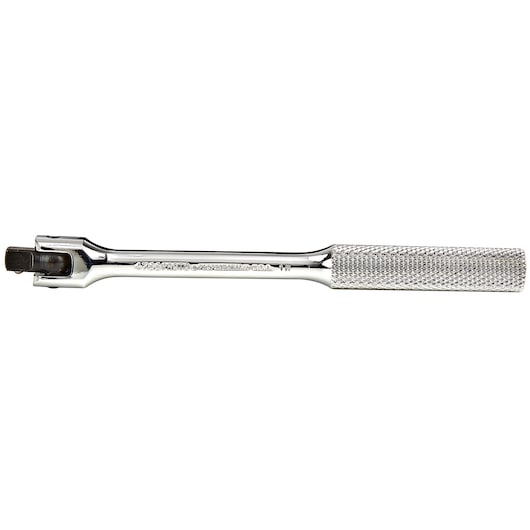PROTO J4766 chrome breaker bar with knurled handle, horizontal side view on white background.
