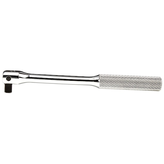 PROTO J4766 chrome flex handle with knurled grip, tool photographed on white background, side view.