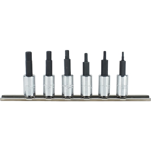 Proto® 1/4" Drive 6 Piece Metric Hex Bit Set