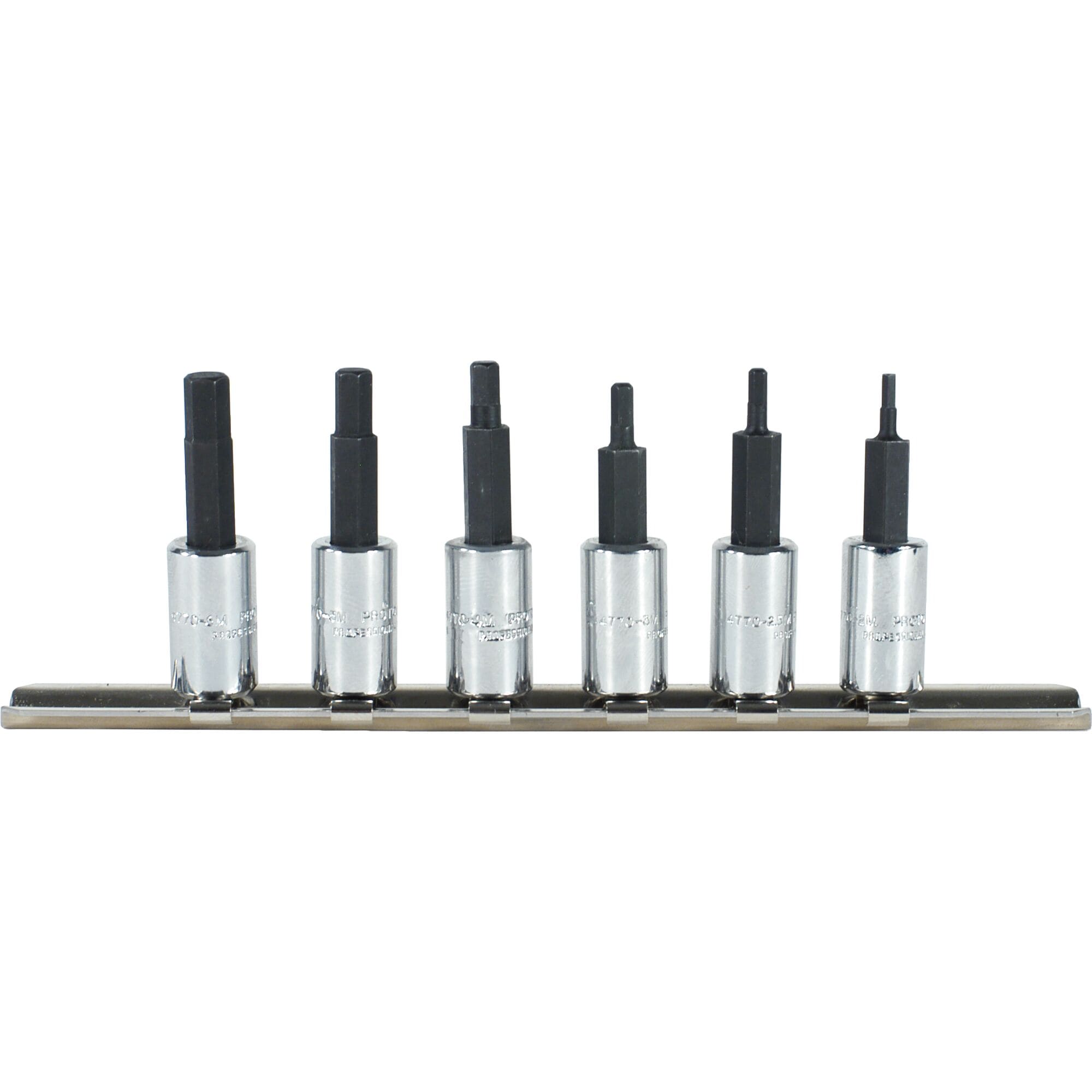 1/4 in. Drive Metric Hex Bit Set (6 pc.) | PROTO
