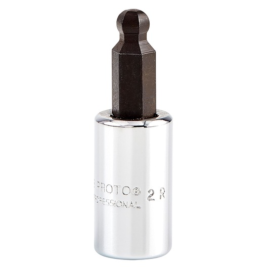 PROTO J47703-16B socket hex bit with chrome finish, photography on white background, tool accessory.