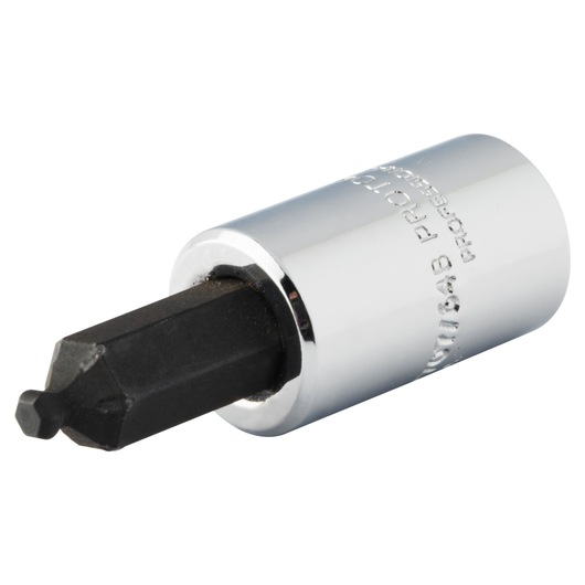 PROTO J47707/64B chrome hex bit socket, product photo on white background, tool category.