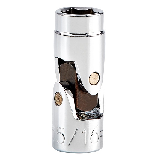 PROTO J4772A chrome finish universal joint socket, photography on white background, 5/16 inch size visible.