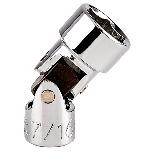 PROTO J4774A chrome universal joint socket adapter, angled view on white background.
