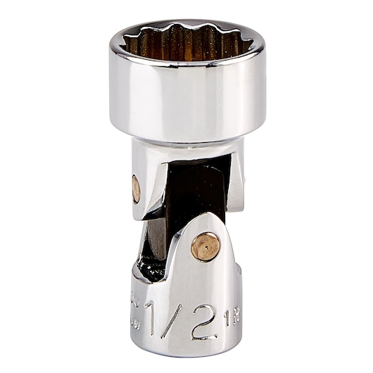 PROTO J4775TA chrome swivel socket tool, photography, front angle, detailed finish.