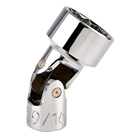 PROTO J4776TA chrome flex socket 9/16-inch, angled product photo on white background.