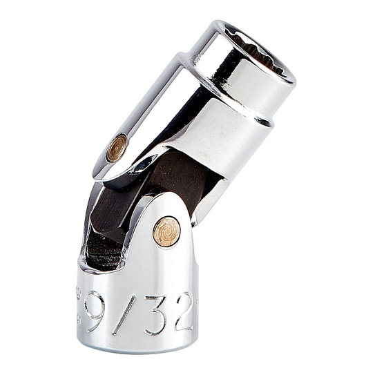 PROTO chrome universal joint socket, photography of J4777TA, angled view on white background.