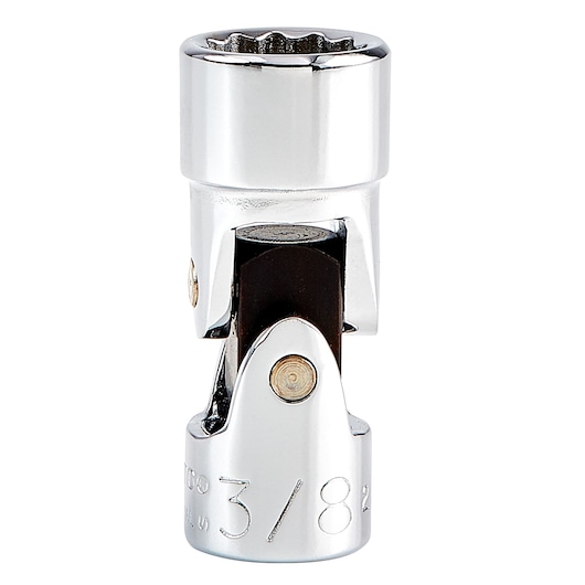 PROTO J4778TA chrome flex socket with universal joint, 3/8 inch, photographed on white background, front view.
