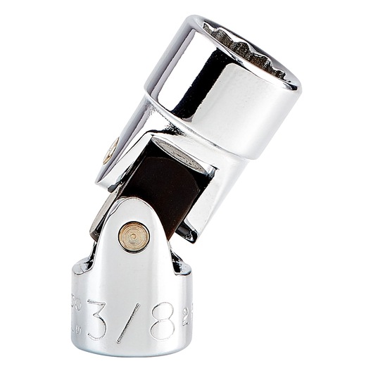 Photo of PROTO J4778TA chrome universal joint socket tool, 3/8 drive, side angle on white background.