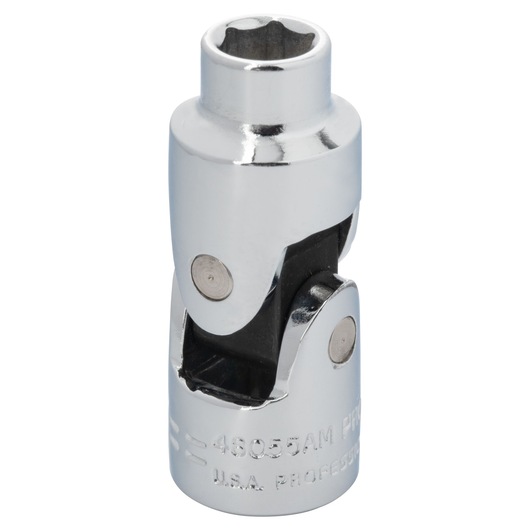 PROTO J48055AM chrome finish universal joint socket, photography, front angle on white background.