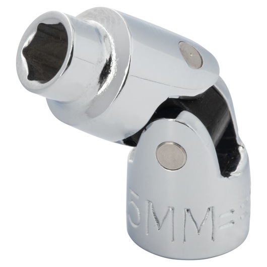 PROTO J48055AM chrome universal joint socket, 5mm, close-up angle on white background.