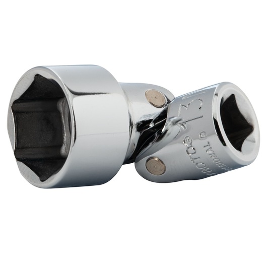 PROTO J4813AM chrome universal socket, photography on white background, close-up angle