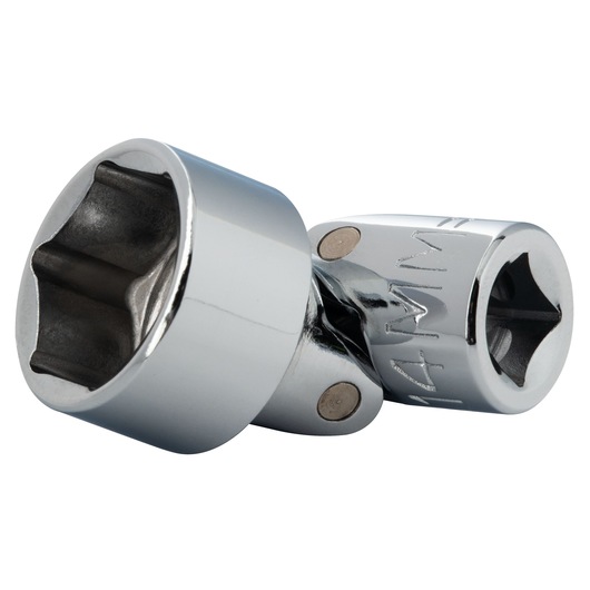 PROTO J4814AM chrome universal joint socket, close-up angle on white background.