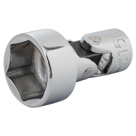 PROTO J4815AM chrome socket universal joint, photo from side angle on white background.