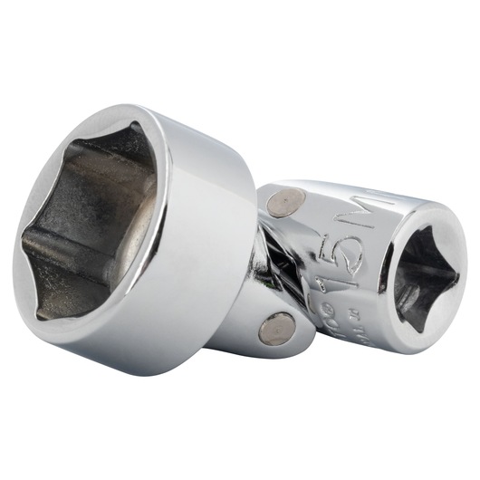 PROTO J4815AM chrome universal joint socket, close-up angle on white background.