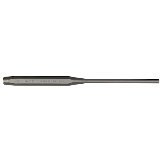 PROTO J48732LS2 steel long punch tool, side angle on white background.